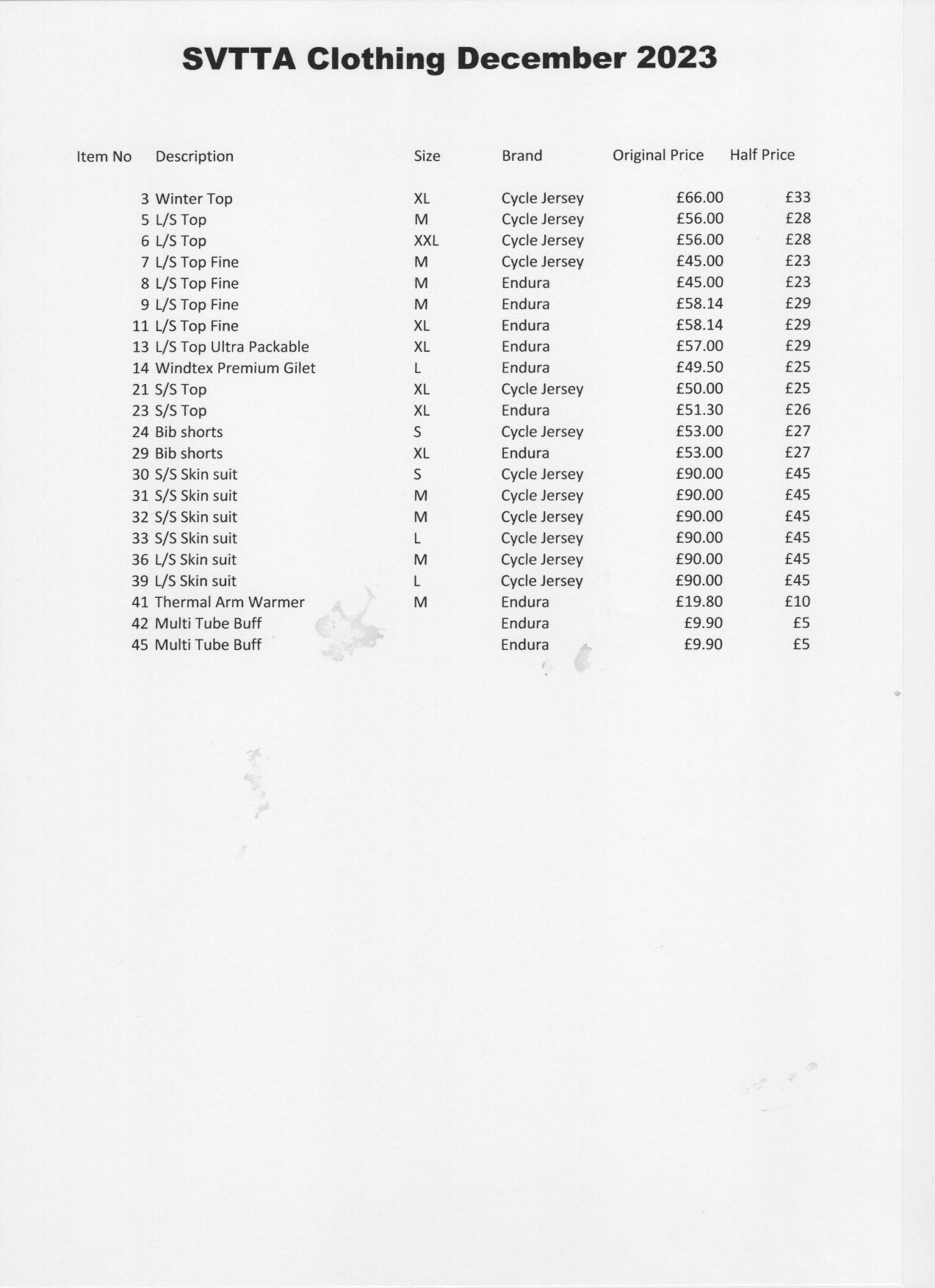 Old Logo SVTTA Kit for Sale at HALF PRICE! 